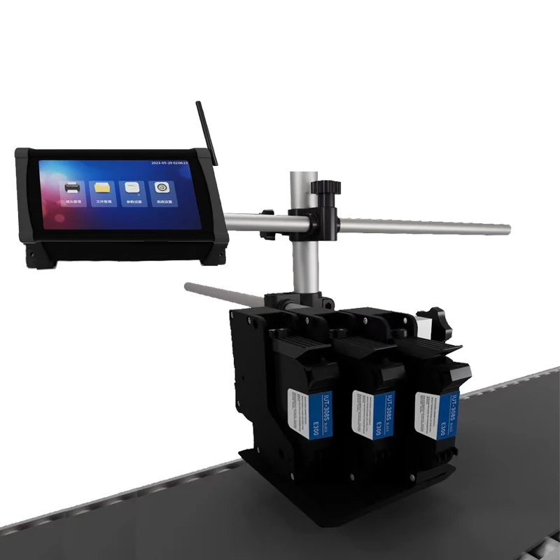 Factory price online assembly line inkjet printer, packaging bag, bottle cap printing date, batch number, tij coding machine