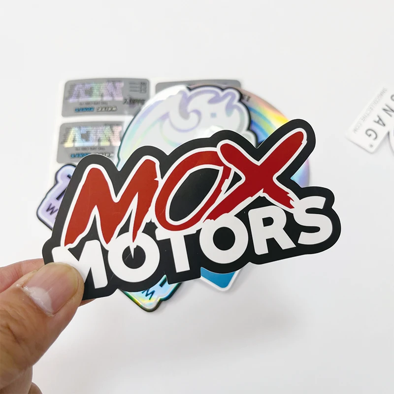 Custom Printing Waterproof Vinyl Stickers Die Cut  car Logo stickers Adhesive PVC Label Decal Sticker