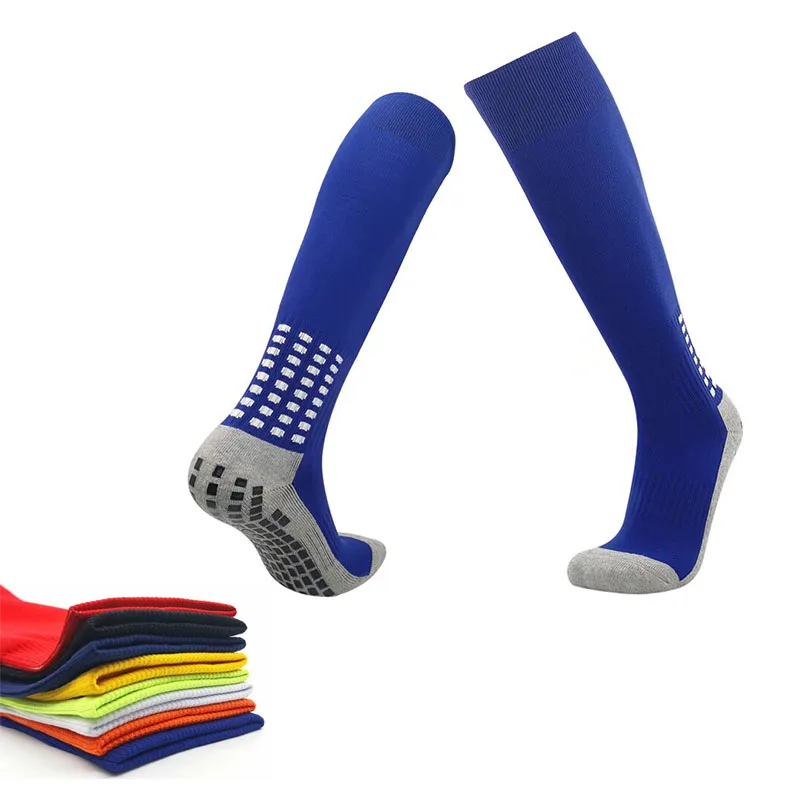 Hot Selling Knee High Compression Grip Socks Anti-Slip Football Soccer Uniforms Adults Kids socks