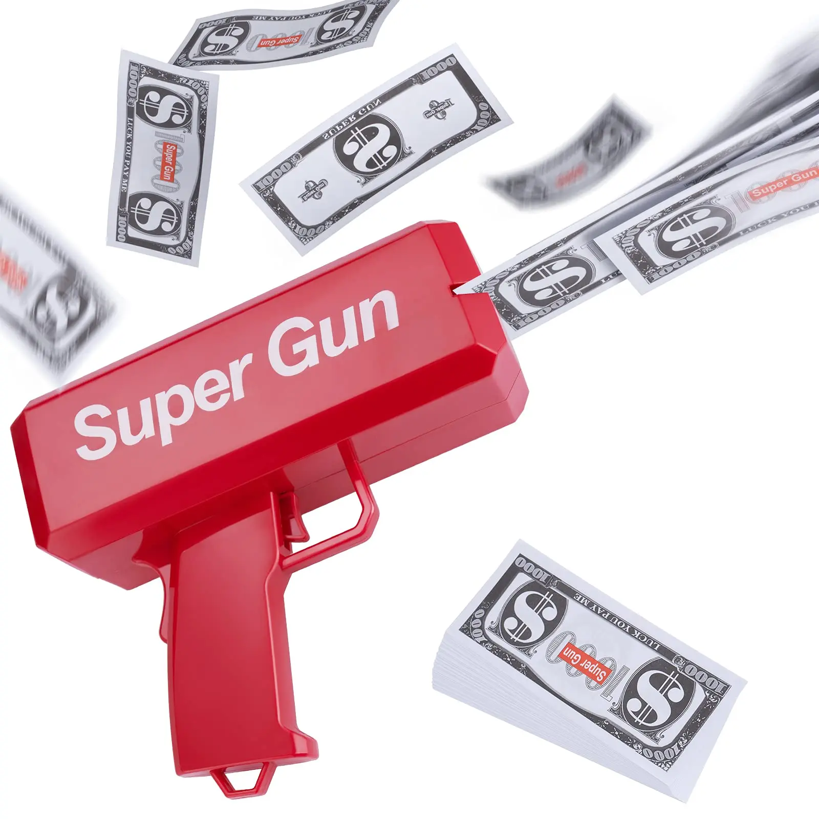 2022 hot selling creative gift money gun spray  money rain spread toy gun line up cash cannon money gun