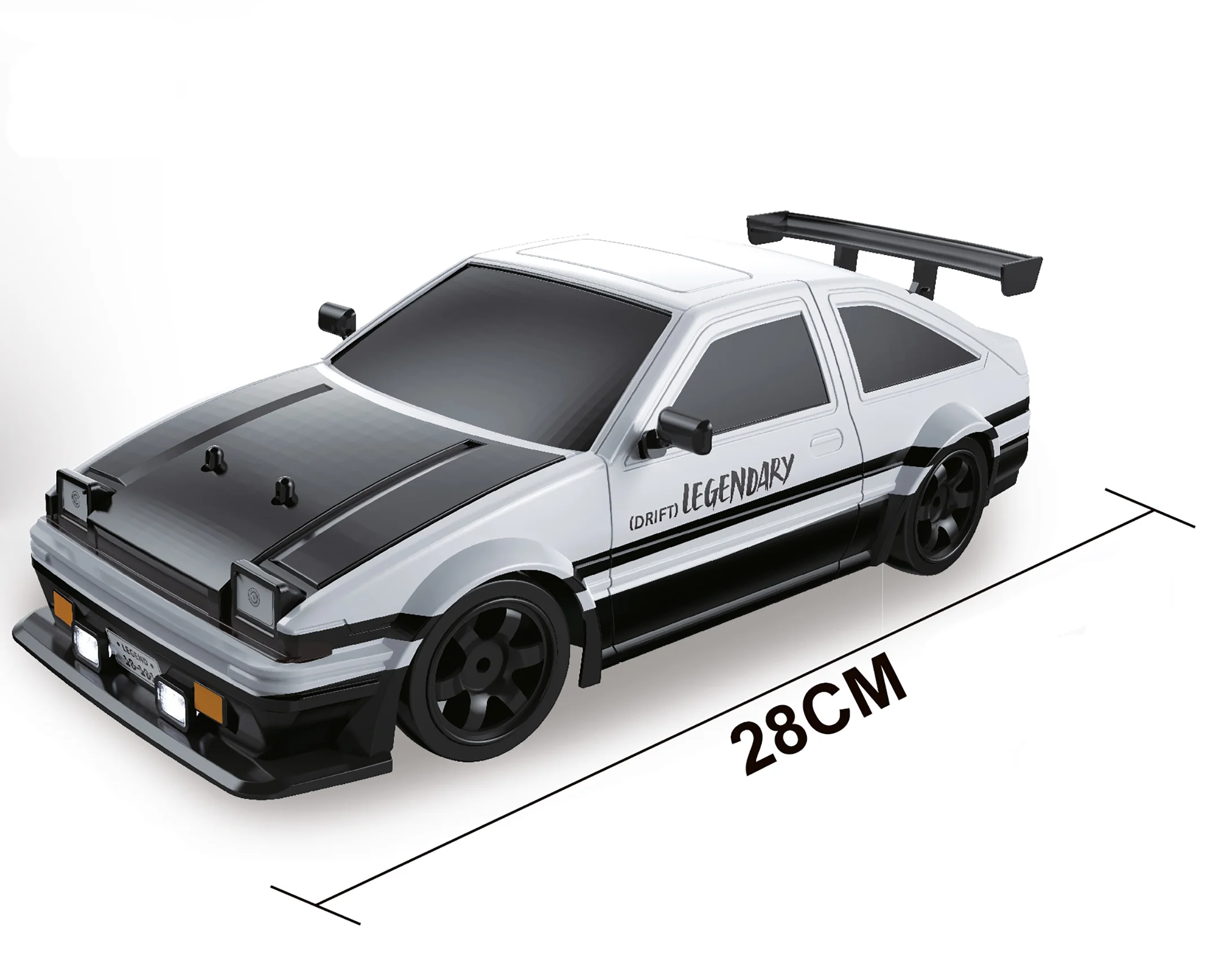 1:16 4WD СИД высокой скоростью на дороге трюк дрейф спрей гоночный автомобиль радио пульт дистанционного управления RC