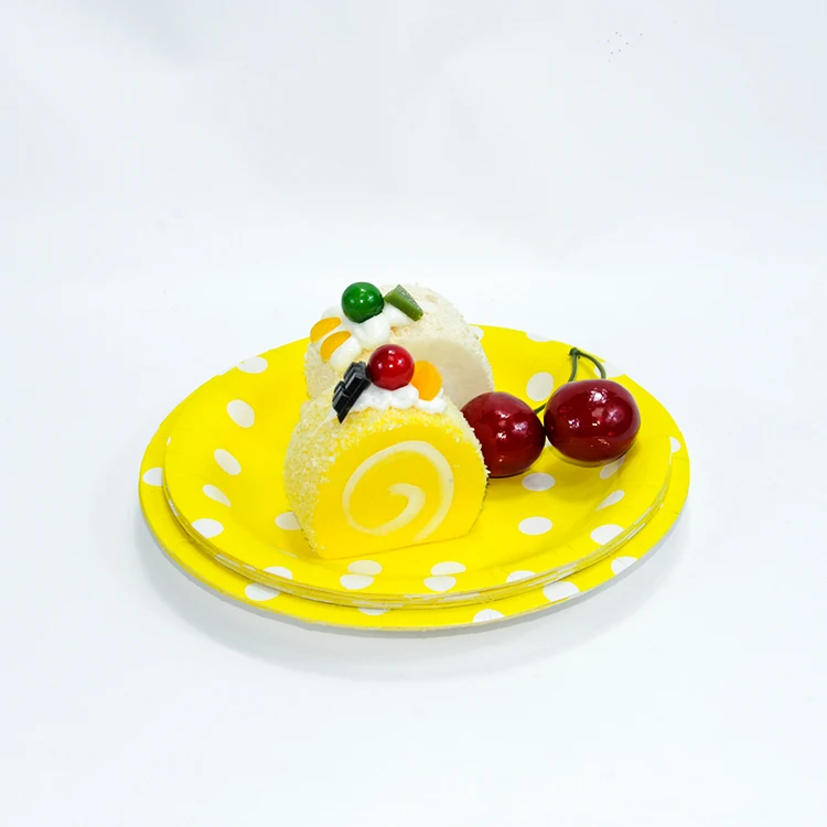 Custom Food Grade Carton Printing Dinner Party Paper Plate