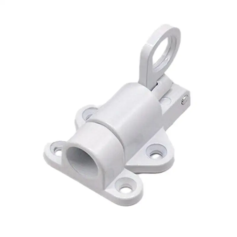 Aluminum Alloy Resilient Bolt Latch Automatic Spring Barrel Slide Door Lock Screws School Use-Safety Used Gates Windows Cabinets