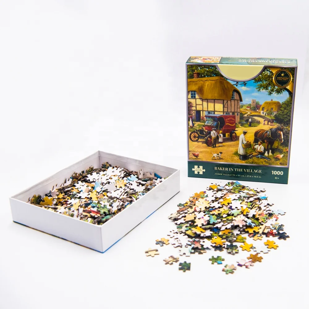 The latest hot paper saw blade jigsaw puzzle, 100 to 1000 pieces of special-shaped jigsaw puzzle for adults and children