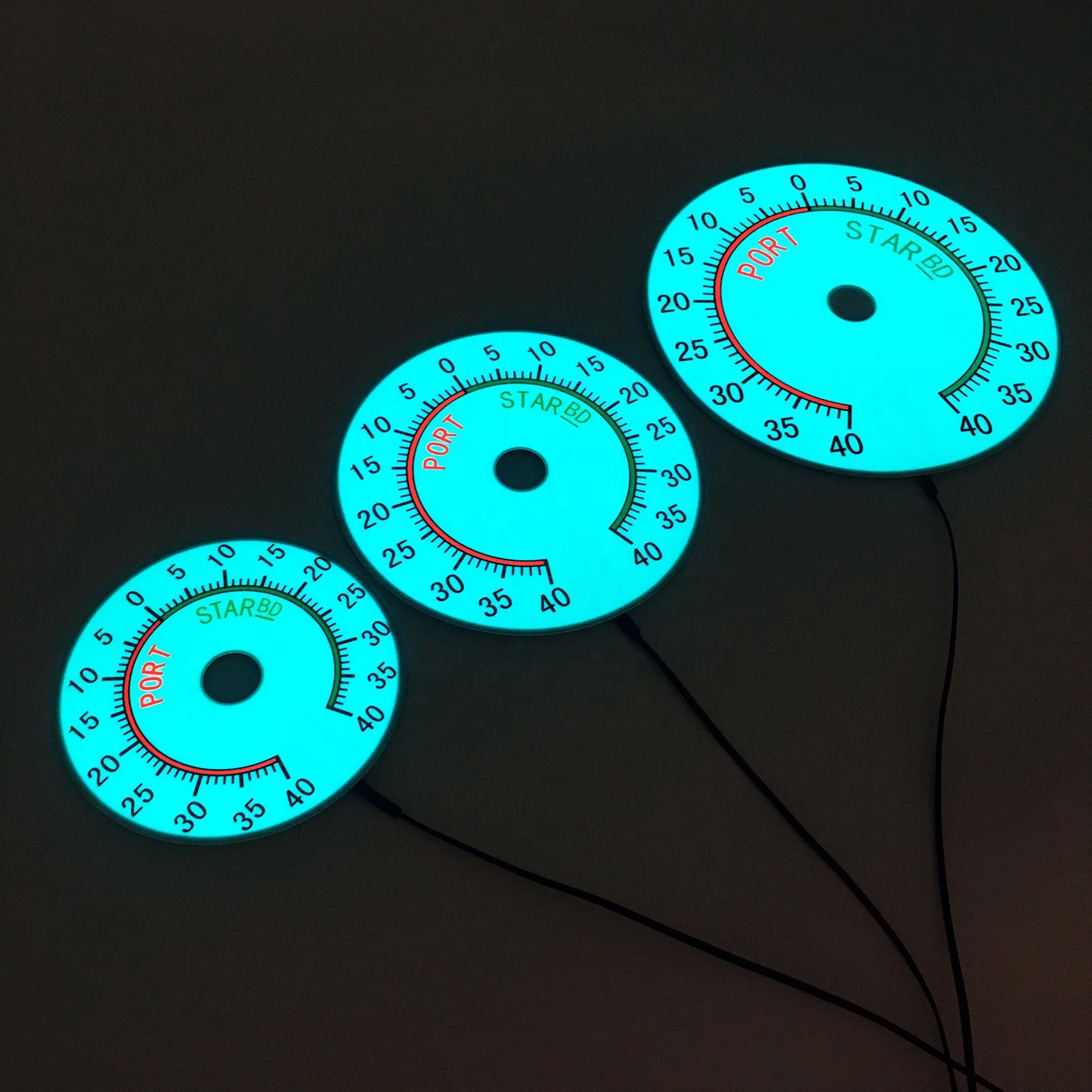 Светящаяся пластина циферблата для лодки, измеритель датчика сосуда, светящаяся пластина датчика EL