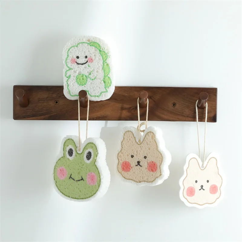 Custom Kitchen Cleaning Scrub Cellulose Sponges Compressed Dishwashing Sponges For Cleaning