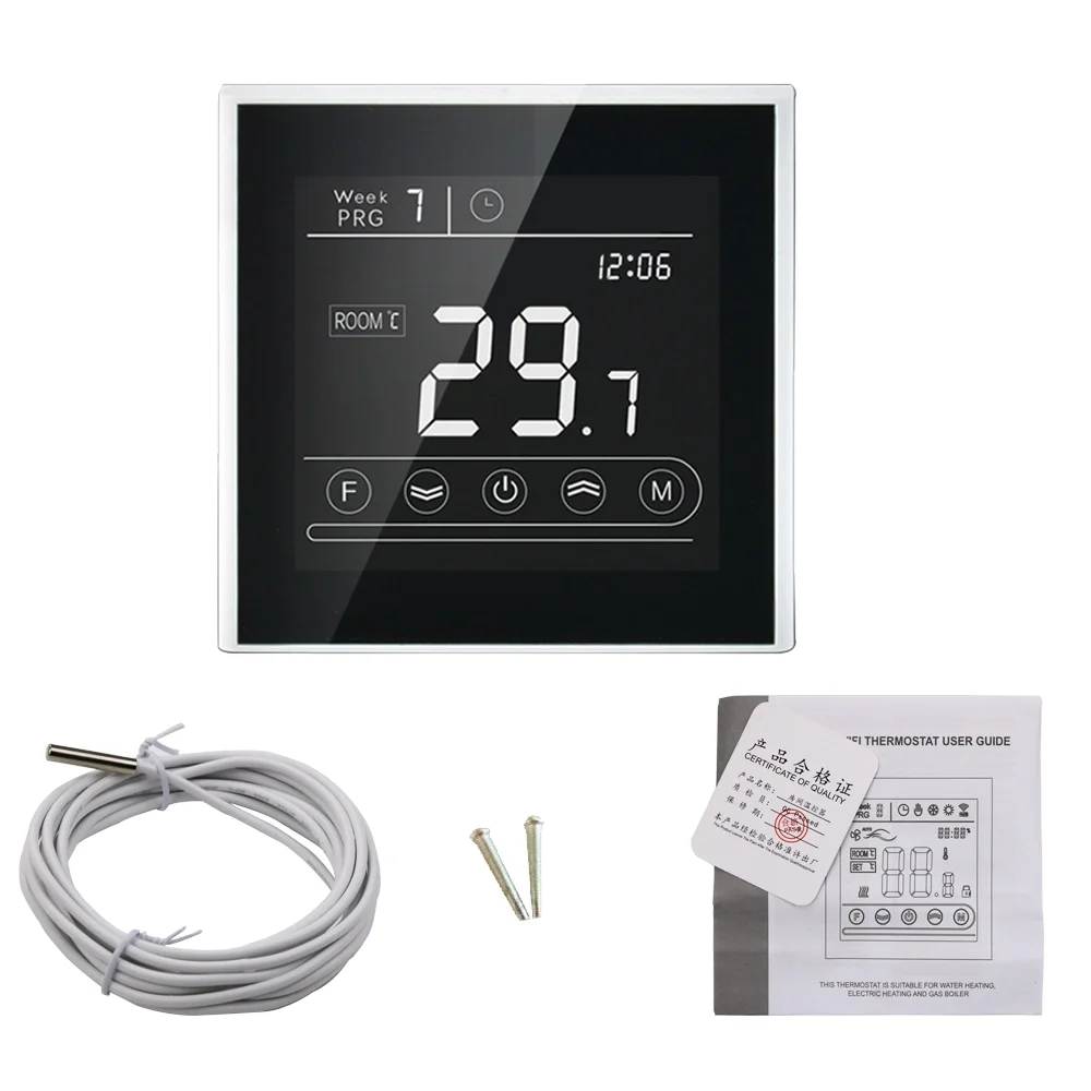Electric Water Gas Boiler Floor Heating Temperature Controller Thermostat with Voice Control