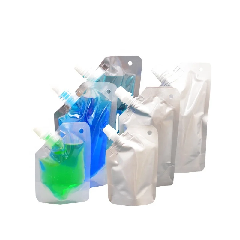 Beverage Bag Spout Stand Up Pouch Drinking Water Bag Sauce Flask Spout  Energy Drinks Coffee Beer Juice Sample Sack Bags Doypack