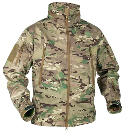 Winter Fleece Jacket Men Soft shell Tactical Waterproof  Camouflage Coat Airsoft Clothing Multicam Windbreakers
