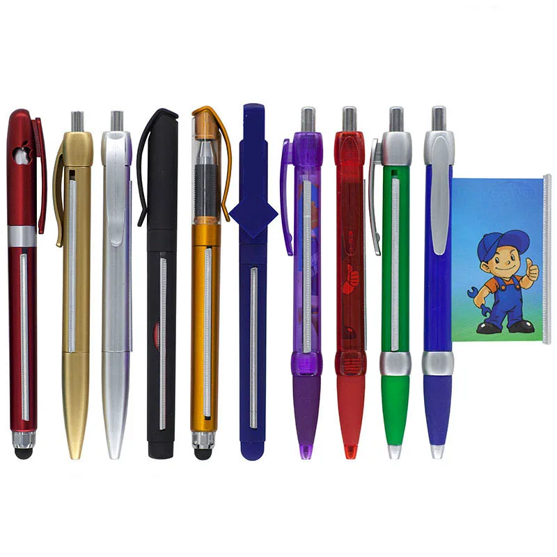 Hot Sale Slogan Printed Company Promotional Flag Banner Plastic Pen Custom Advertising Gifts Pen