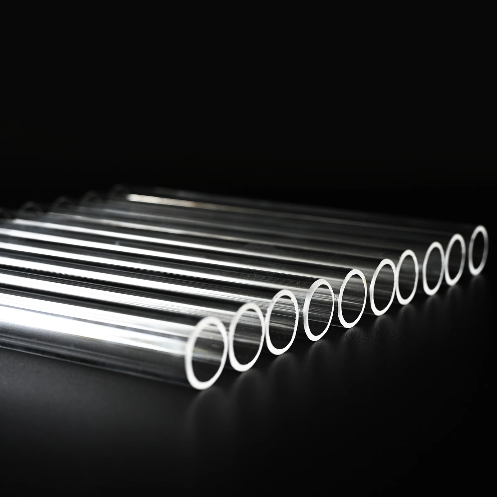 SUCCESS Hot Sell Transparent Heat Resistant Quartz Pipe Cylinder Glass Quartz Test Tube Cam Pipo