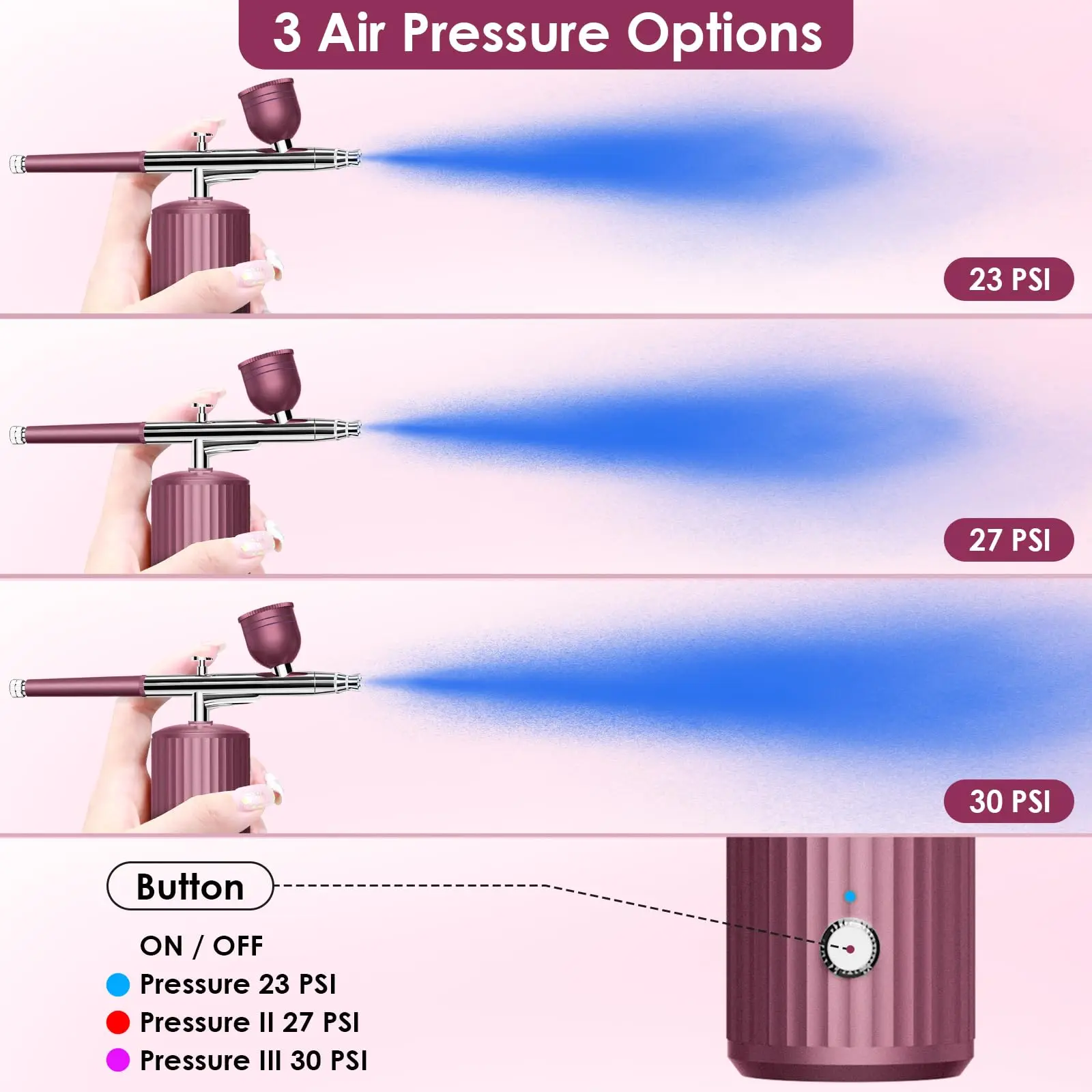 Beautiful And Fashionable Decoration Cordless Spray Gun For Cosmetic Decoration Cake Decoration