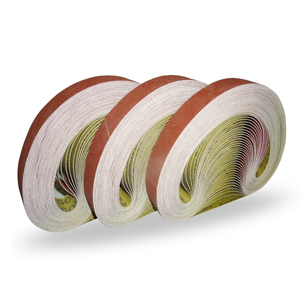 Good quality brown red Aluminum Oxide  abrasive cloth Sanding belt A78X for stainless steel