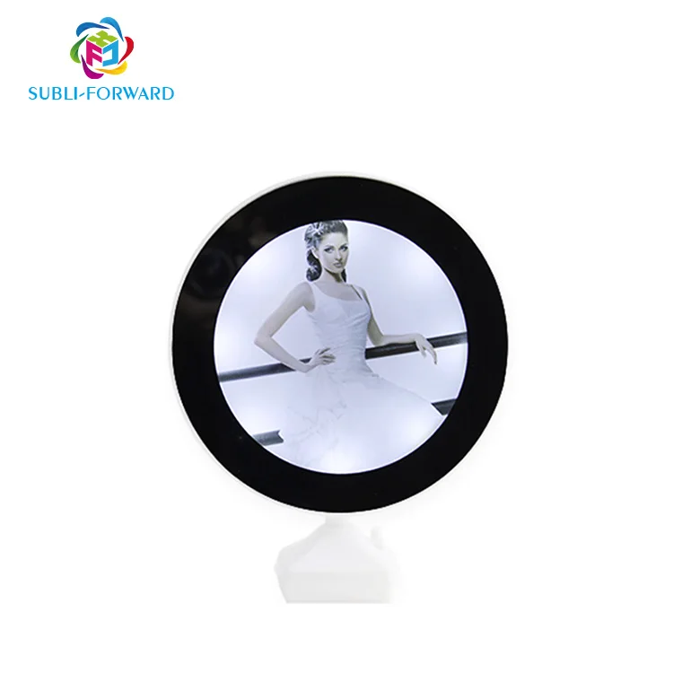 New Hot Sale Sublimation Blank Magic Desktop Mirror Magic Photo Frame Mirror With USB Plug For Printing