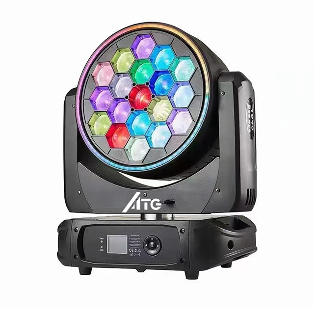 Moving Head Beam Lights 19x40w Rgbw 4in1 Big Bee Eyes Product on  Zoom Wash Beam Stage Light
