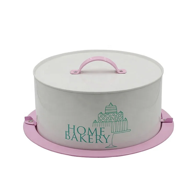 Metal Pie and Cake Carrier Container Cake Holder Cake Storage Keeper for Transporting Cupcakes