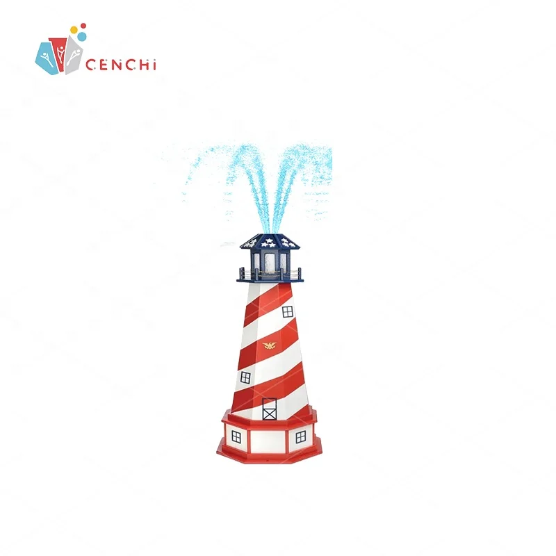 Cenchi outdoor spray playground lighthouse hotel holiday resort attraction water park equipment manufacturer