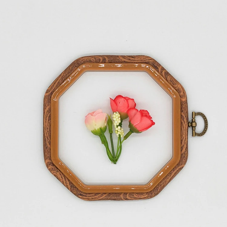 2 Shape Embroidery Hoop Wooden Hoop Frame Embroidery