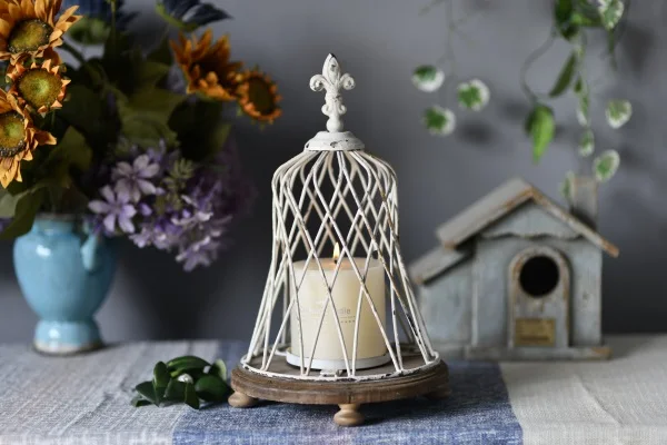 Handmade Home Decor Lanterns Candle Holder Metal Castle Candlestick Unique Moroccan Lantern Rustic Iron Outdoor Lanterns