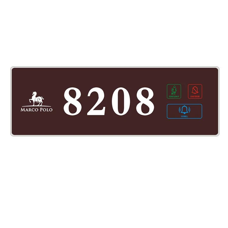 Wireless Smart Hotel Touch Panel Doorbell System with DND
