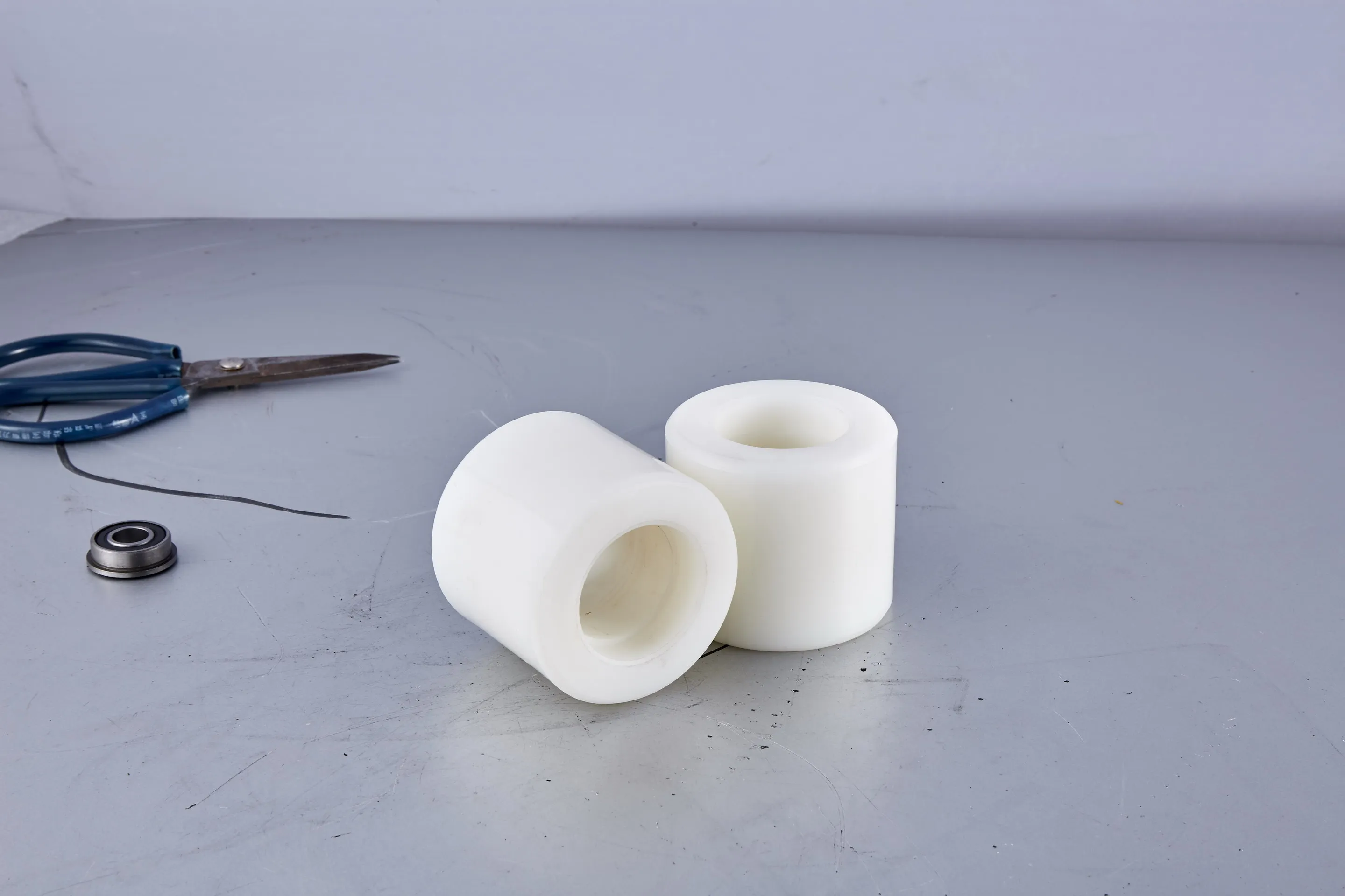 Factory direct Sale Manual hydraulic transport vehicle nylon wheels PU Nylon Rubber Wheel