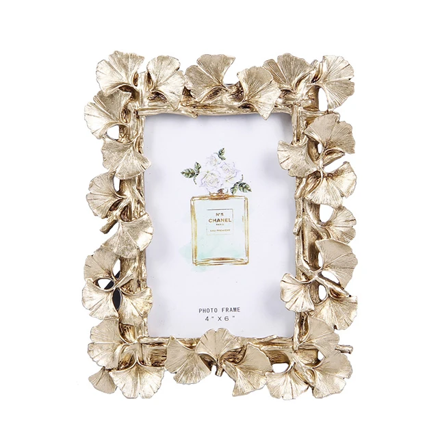 
Ginkgo Leaf Frame Vintage Resin Frame Wedding Graduation Photo Frame 