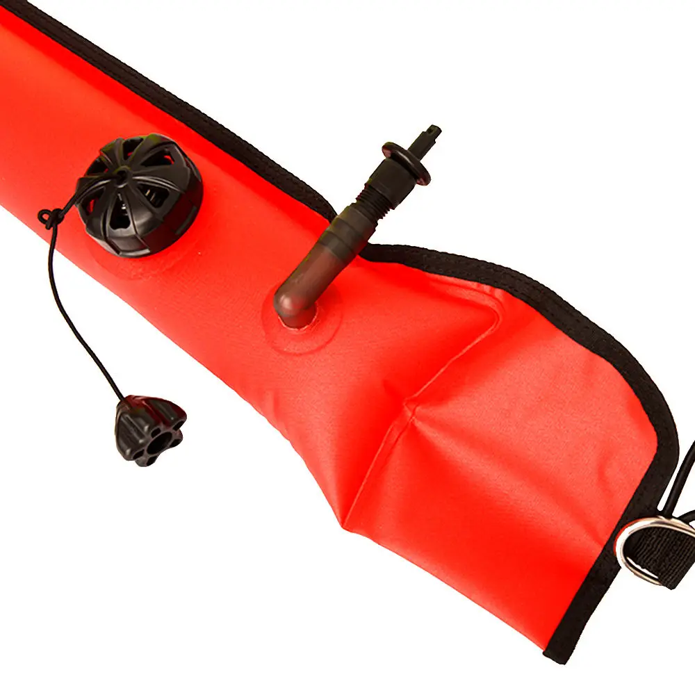 Dive Accessory Surface Marker Buoy, Inflatable Diving SMB Surface Signal Marker Buoy With Reflective Strip & Dive Flag ForDiving