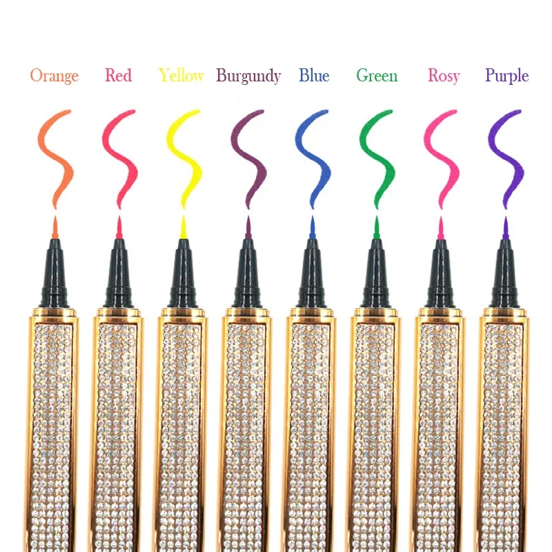 Diamond Eye Liner Lashes Makeup Private Label Adhesive Pen Magic Glue Eyeliner