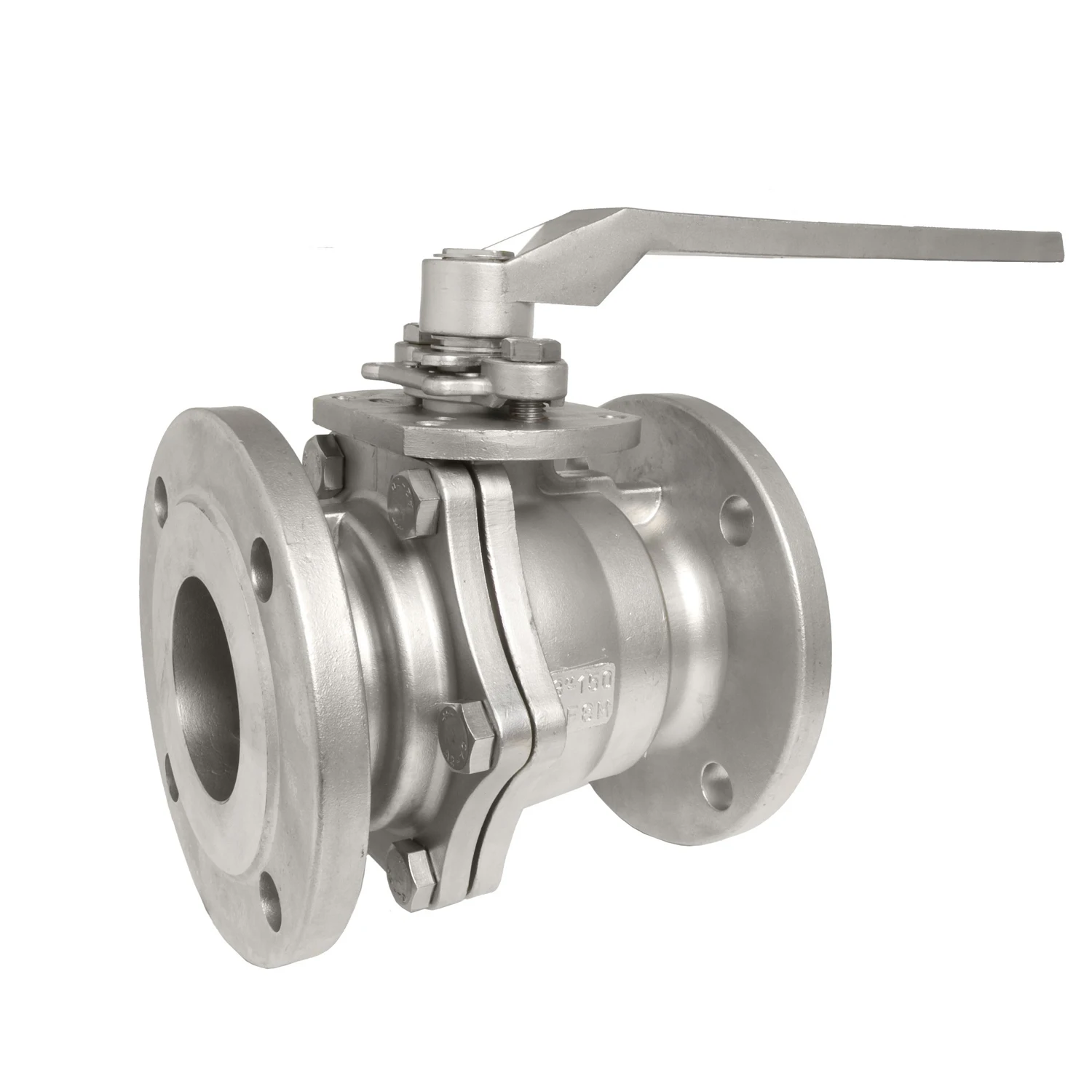 Factory Price DN15-DN250 Stainless Steel Ball Valve  Pneumatic Industrial Valve Flanged 2PCS High Platform Ball Valve