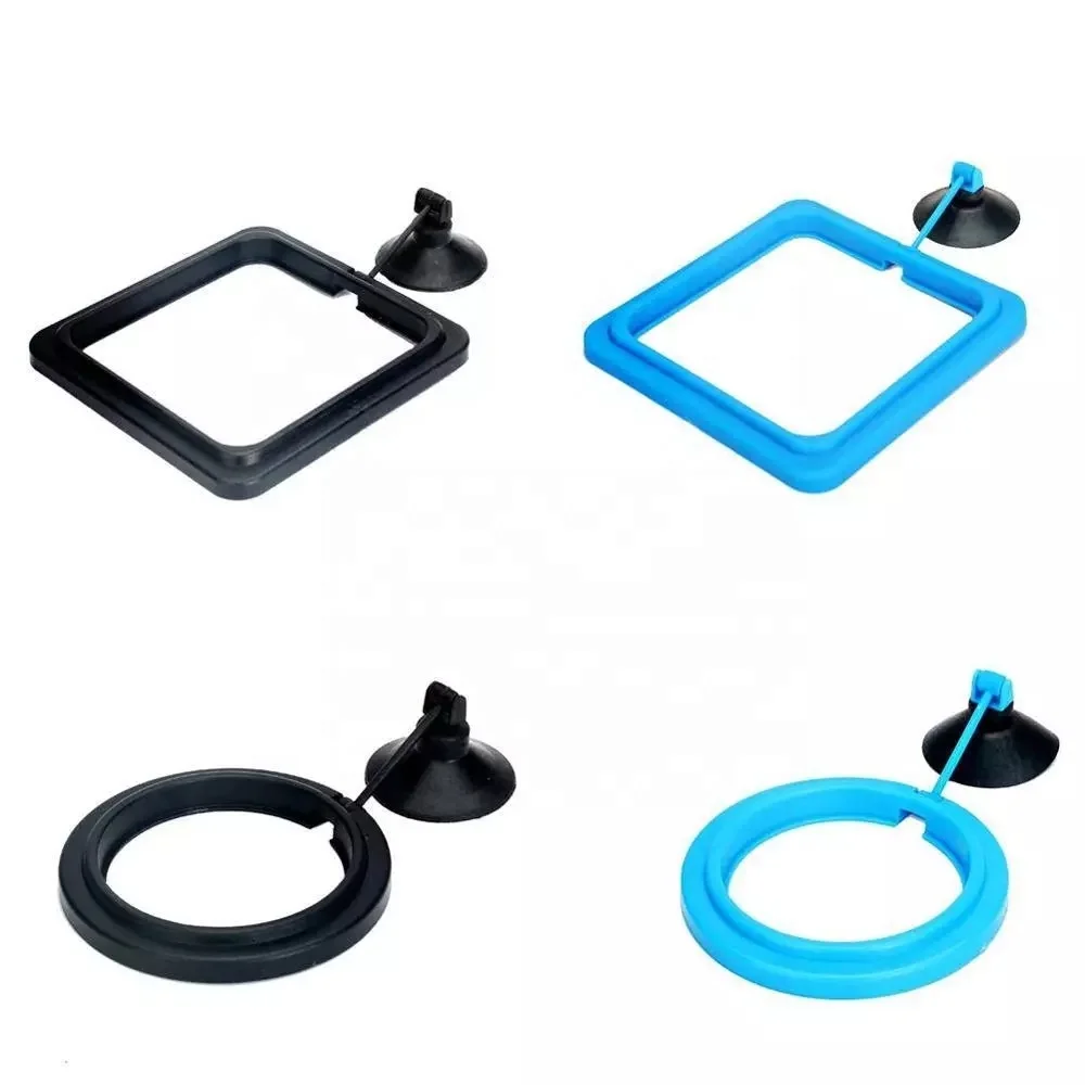 Fish Feeding Aquarium Fish Tank Ring Feeder Station Floating Food Water Plant Buoyancy Circle 1pcs Feeding Ring Aquarium Fish