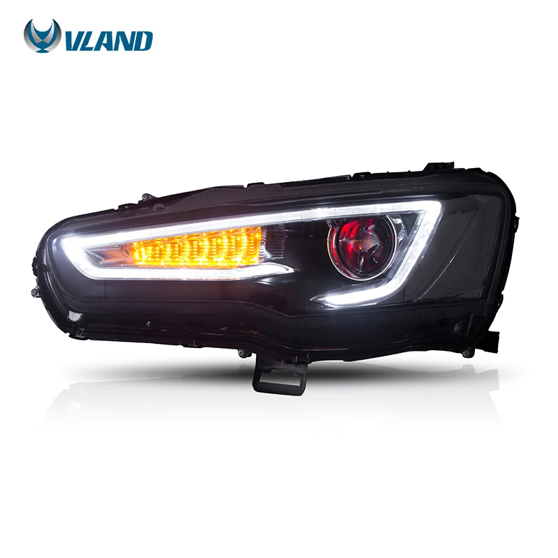 Vland Factory Front Car Lamp Full Led Tail Light With Demon Eye For Mitsubishi Lancer-ex 2008-2020 Headlights
