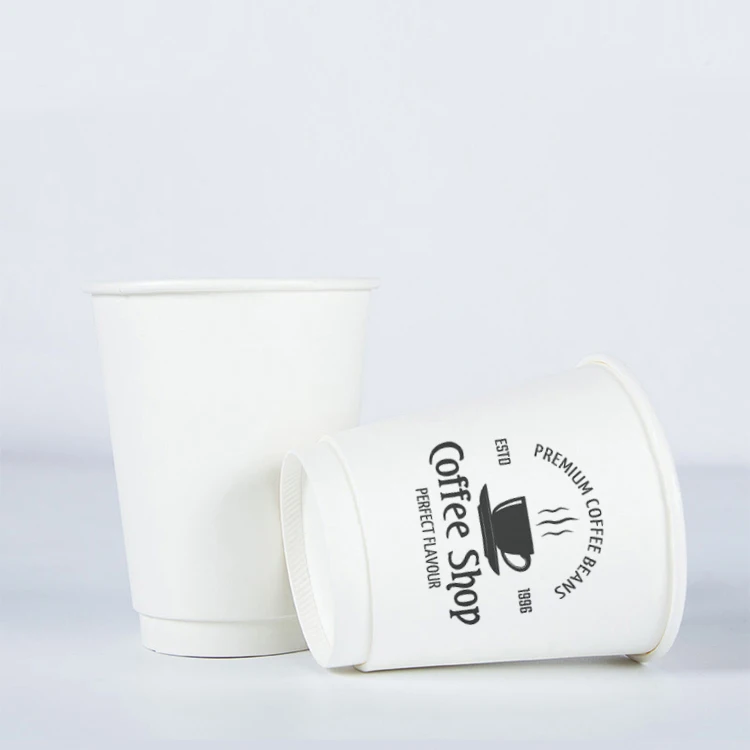 Hot cup customized disposable environmental protection hollow paper cup coffee cup