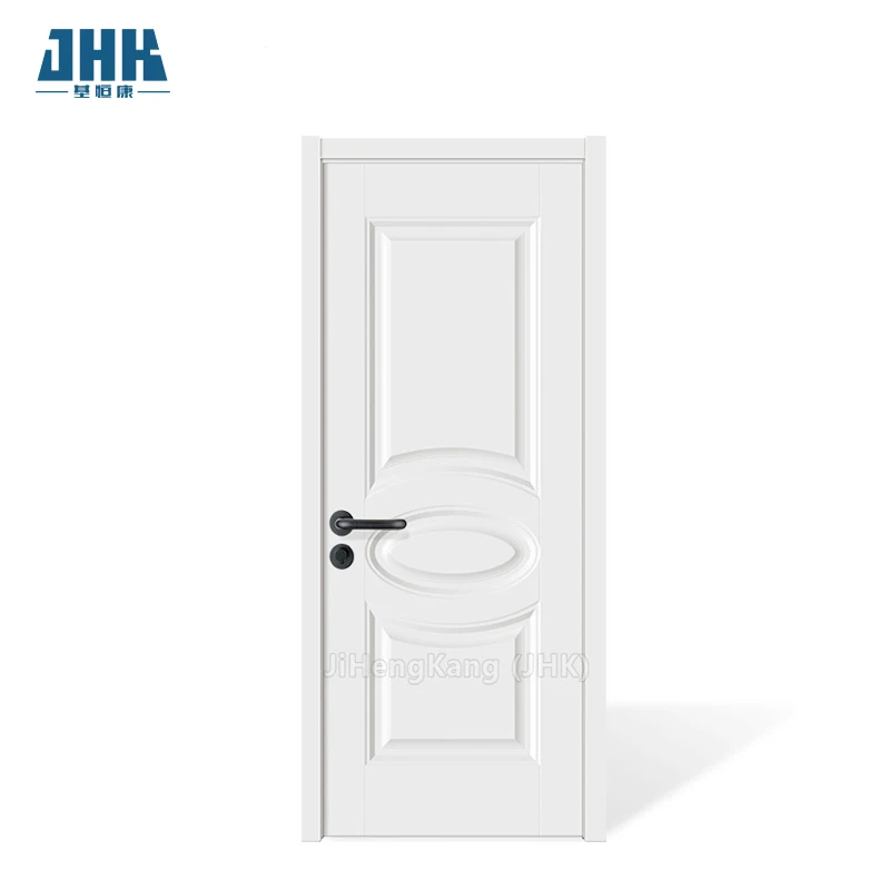 JHK-S08 White primed smooth patterned door design studio main door designs interior white modern good quality HDF Door
