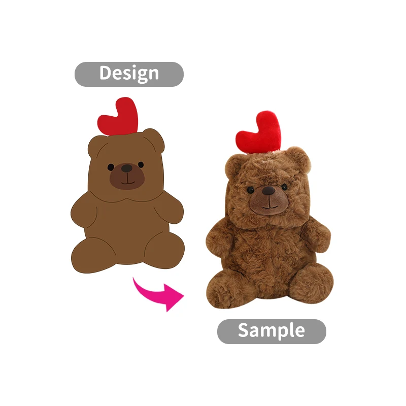 Custom Animal Plushie Toy Manufacturer Company Mascot Logo Customization Stuffed Pillow Plush Girl Doll