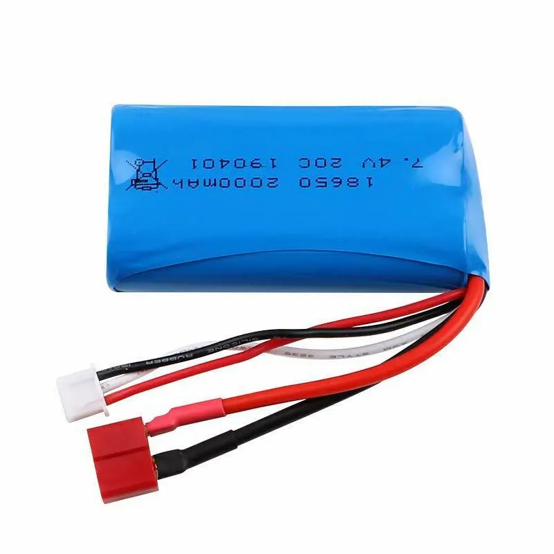 Lipo Battery T Plug USB Charger 18650 Battery Pack Shrink Film Battery Power Tools 7.4V 2000mah 2s 3.7v Interior NCM 18650 Diy