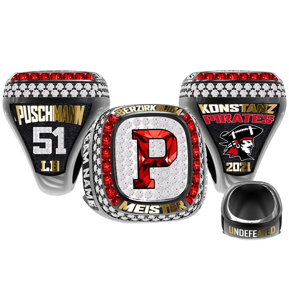 Custom Basketball Ice Hockey Championship ring Football Baseball Softball High Quality Team Champions Ring