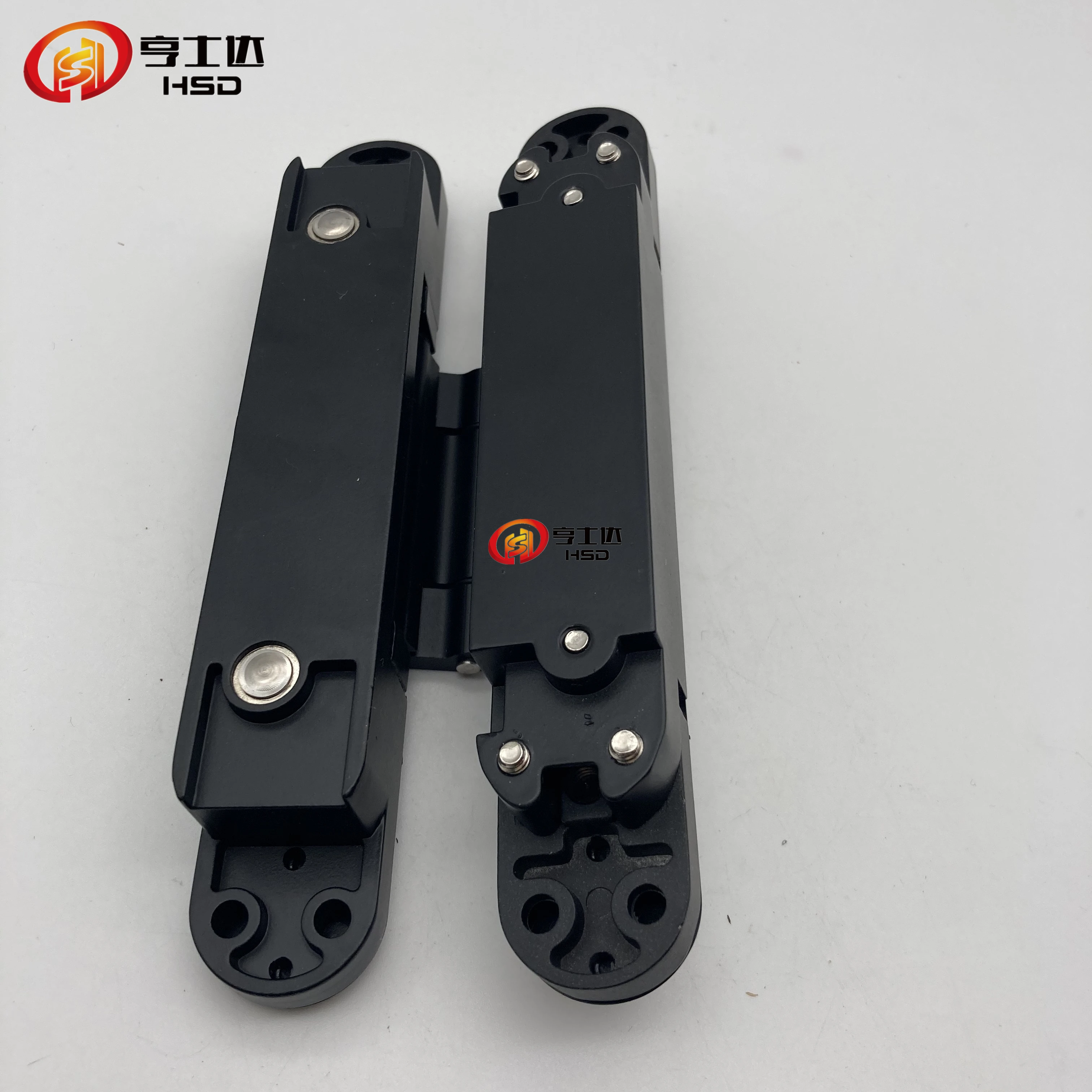 High-Quality 180 Degree Invisible door hinge Folding Heavy Built-in Door Hinges Invisible Hidden Cross