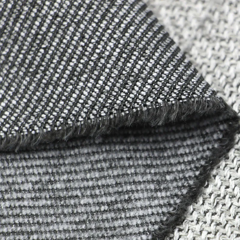 Shrink Resistant Twill Texture Woolen Like Polyester Fabrics For Upholstery Furniture