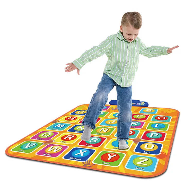 Kids Custom Outdoor Smart Spanish Music Carpet Electronic Revolution Dance Challenge Mat With Game