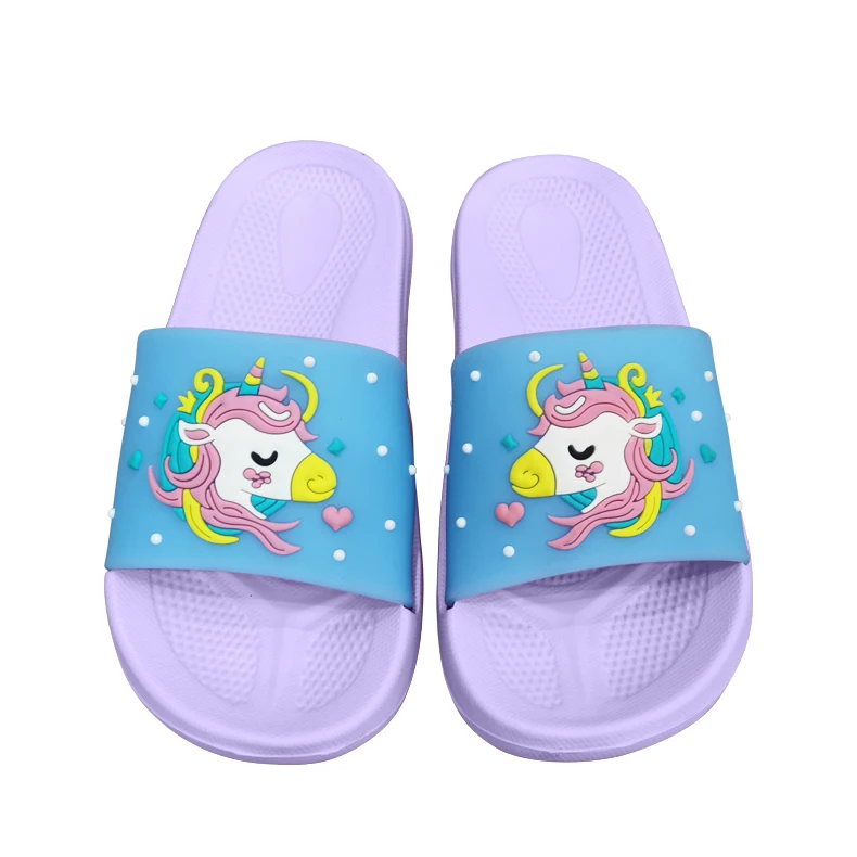 2021 Durable Trendy And Comfortable Flip Flop Summer Unicorn Kids Slippers