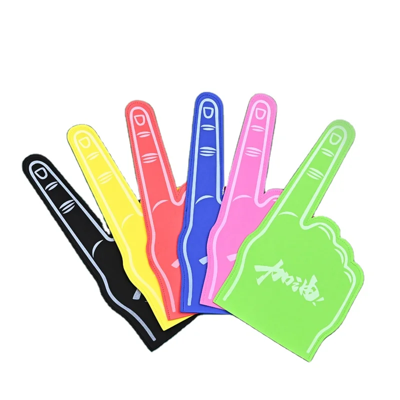 Custom Big Foam Finger Hand Sponge Hand EVA Foam Cheering Hand EVA Foam Fingers Party Events Gift Sponge Fans Gloves