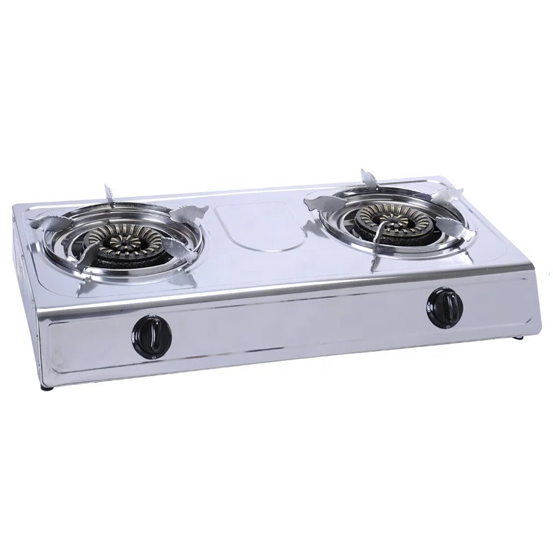 gas stove manufacturing 2 burner stainless steel gas stove for cooking appliance