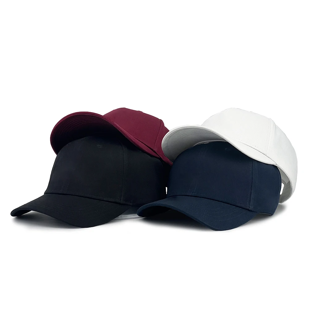 6 panel baseball caps 100% cotton high quality sports hats for men women unisex blank caps