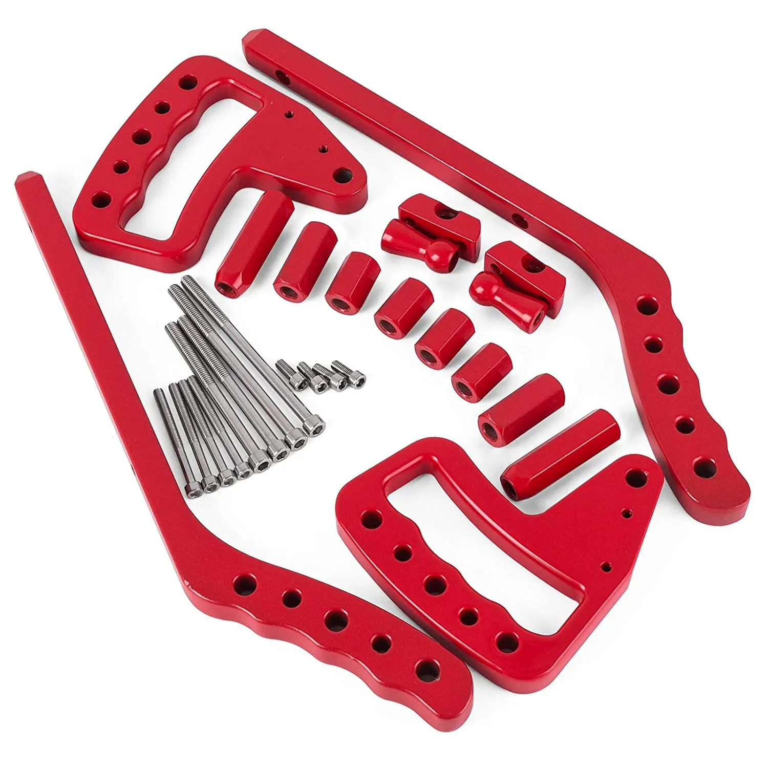 Grab Handles 4X Front Rear Bar Grab Handles for Jeep JK Wrangler 2 4 Doors Upgraded Red