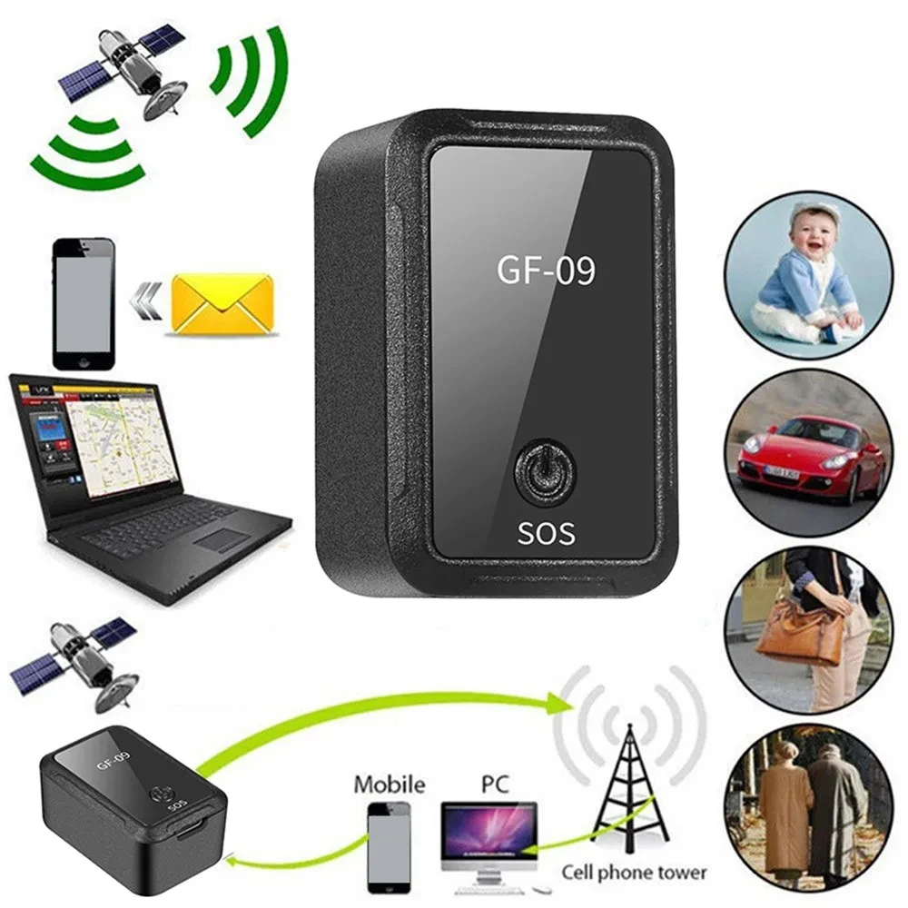 GF09 магнитный мини-автомобильный трекер GPS в режиме реального времени отслеживающий локатор устройство автомобиля