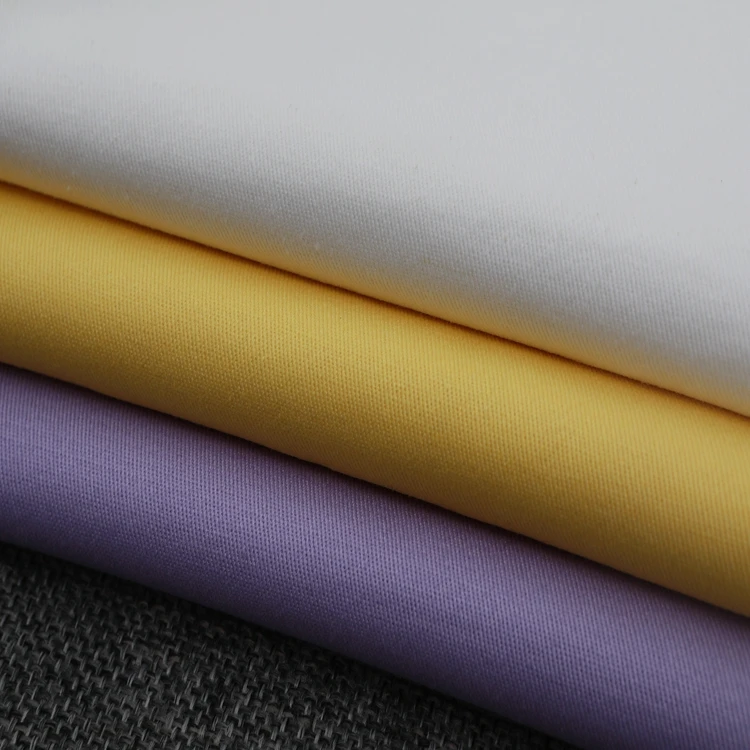 Hot Selling Cotton Stretch Twill Fabric Wholesale Thicken Solid Color
