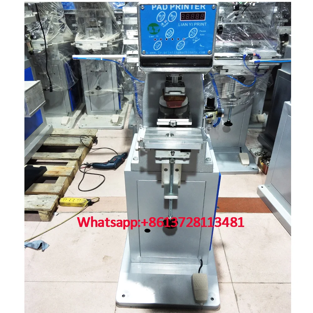 T-shirt logo 1 color pad printer Neck label printing machine