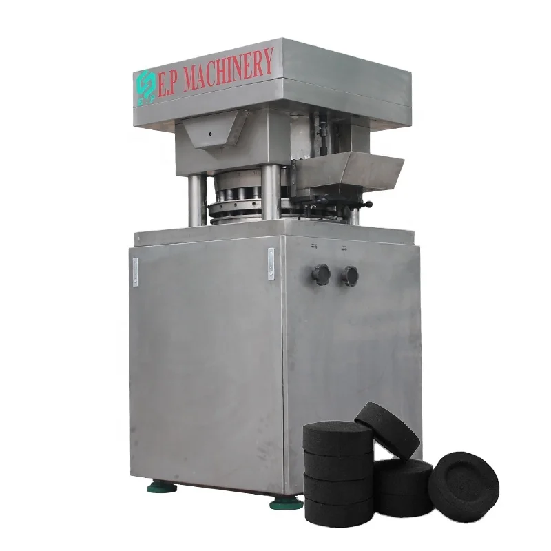 Cheap Price Tunisia Industrial Small Auto Cube Shape Rotary Type Shisha Charcoal Briquette Press Making Machine For Hookah