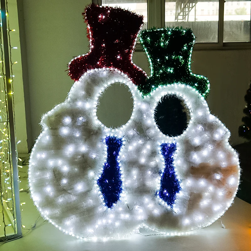 LED Photocall Photo Frame light Christmas Light Up Decoration 2d Motif Light