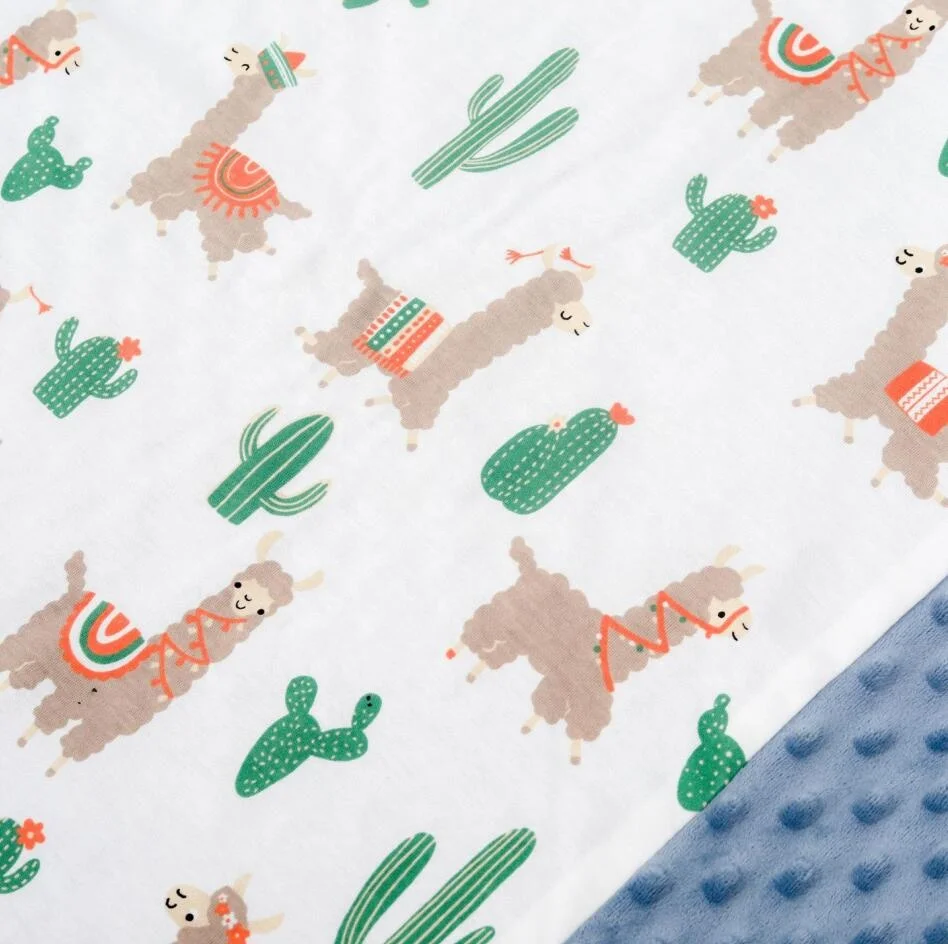 Big Sale Custom Print Fleece Super Soft Minky Dot Newborn Baby Blanket